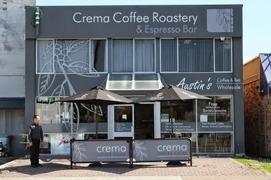 Coffee shop Crema Coffee Garage in Broadmeadow